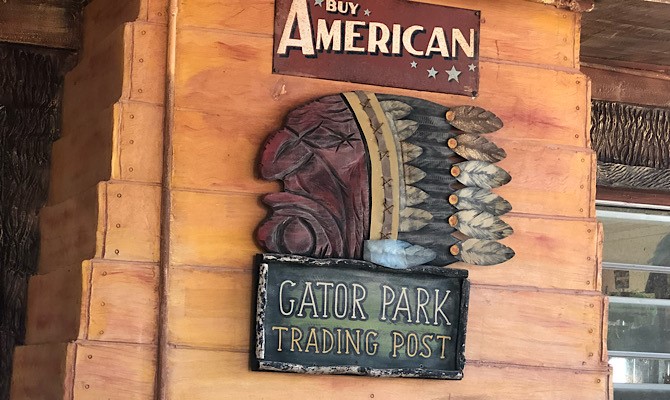 Gator Park Trade Post Sign